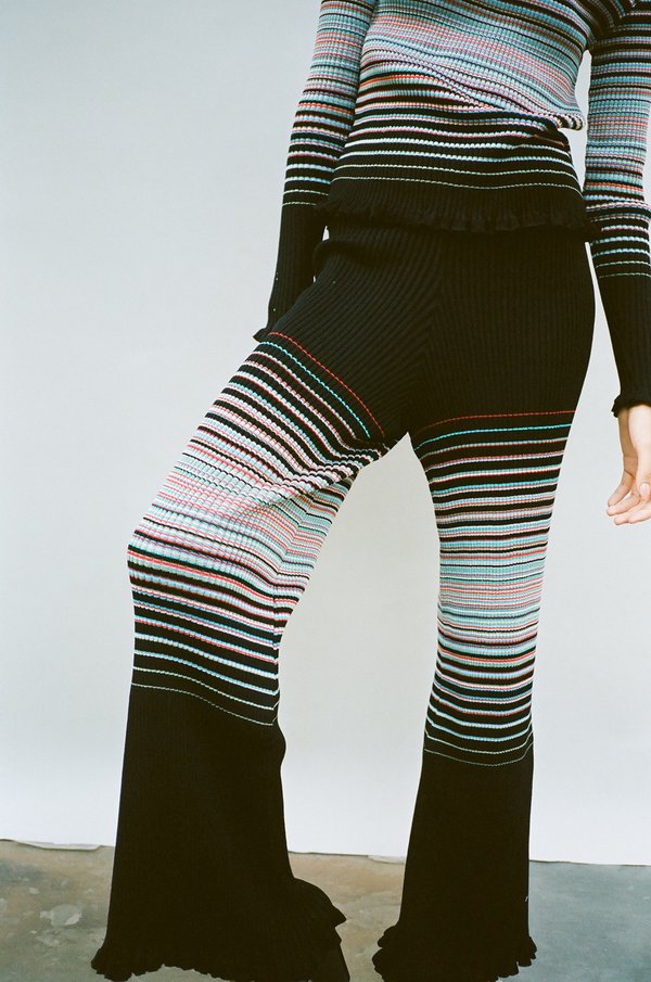 Julia Heuer Willow Pant - Black/Stripes