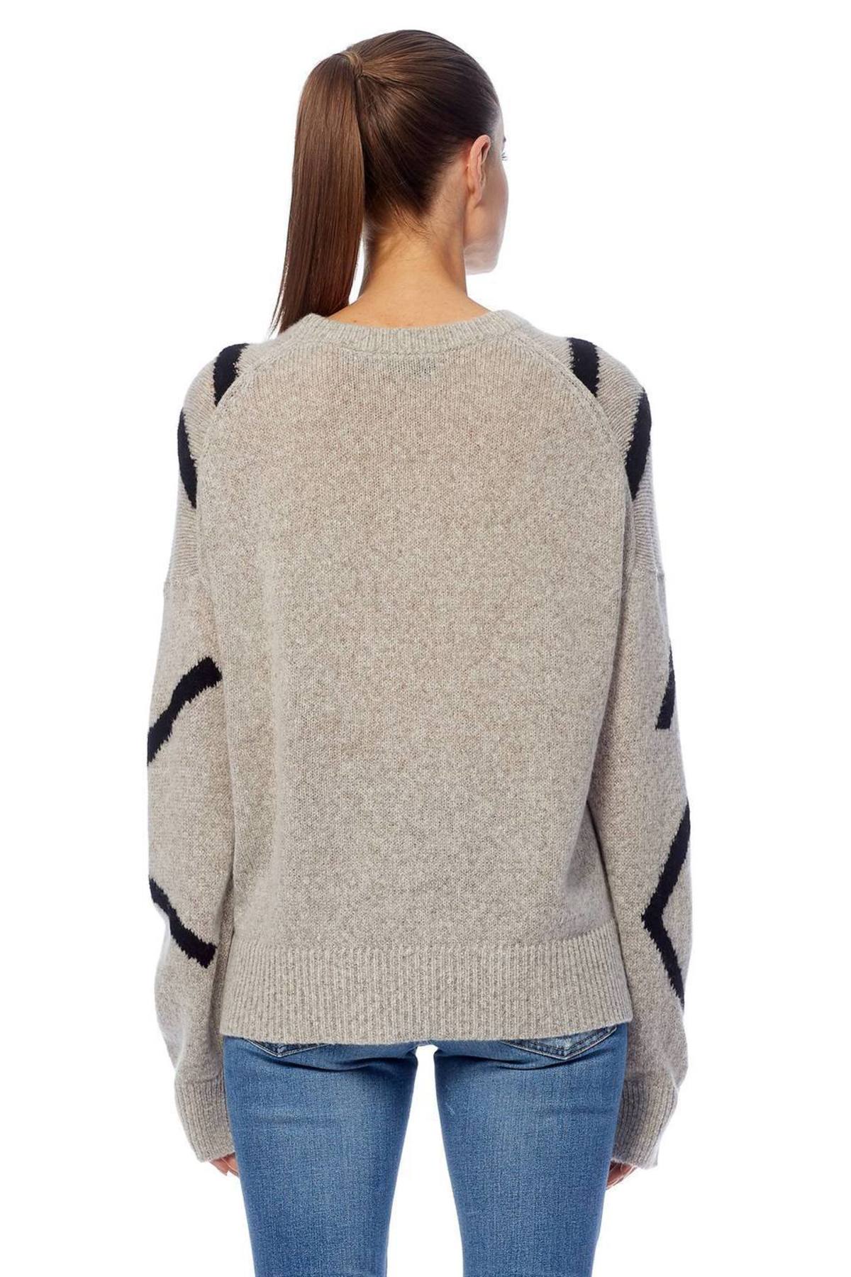 360 Cashmere Paulina Sweater - Hazel/Black - Image 2 of 4