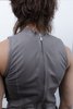 LUDOVIC DE SAINT SERNIN Lambskin Leather Shearling Tank Top - Grey - Thumbnail 5