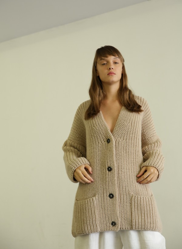 AJAIE ALAIE SUEI CARDIGAN - SEA SALT AJAIE ALAIE SUEI CARDIGAN - SEA SALT