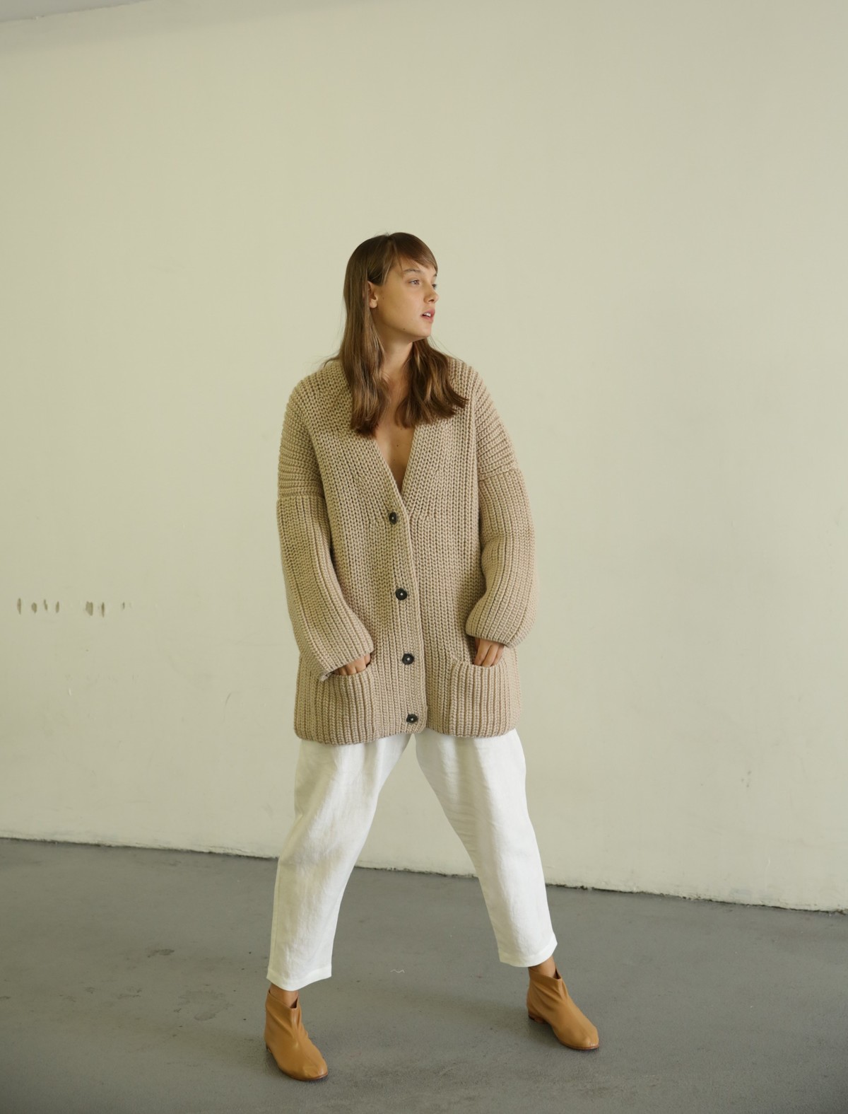 AJAIE ALAIE SUEI CARDIGAN - SEA SALT - Image 6 of 7