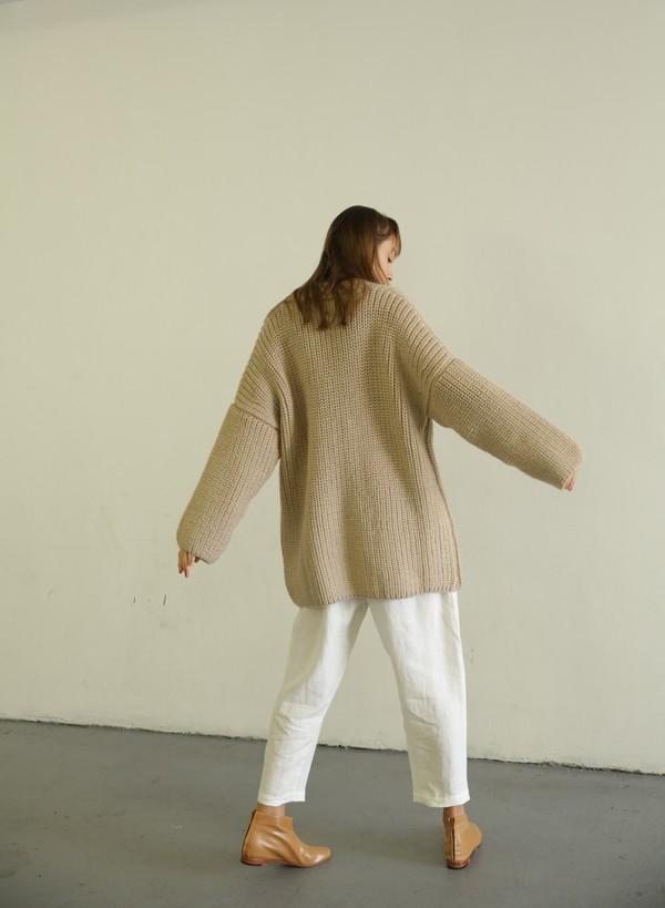 AJAIE ALAIE SUEI CARDIGAN - SEA SALT