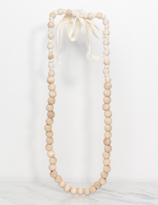 SBJ Austin Wooden Necklace in Natural SBJ Austin Wooden Necklace in Natural