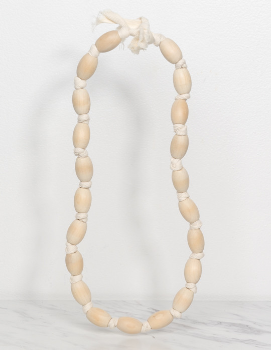SBJ Austin Wooden Necklace in Natural SBJ Austin Wooden Necklace in Natural