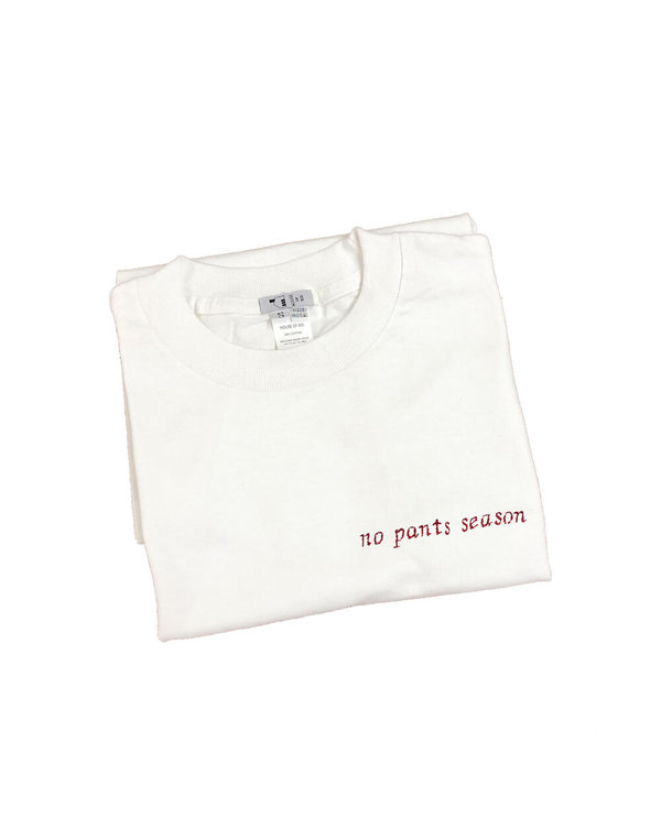House of 950 embroidery tee shirt no pants season House of 950 embroidery tee shirt no pants season