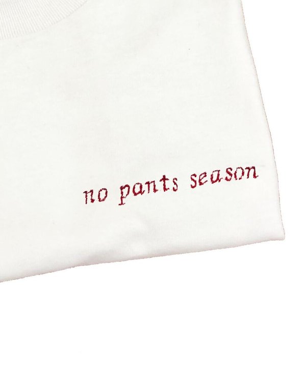 House of 950 embroidery tee shirt no pants season House of 950 embroidery tee shirt no pants season