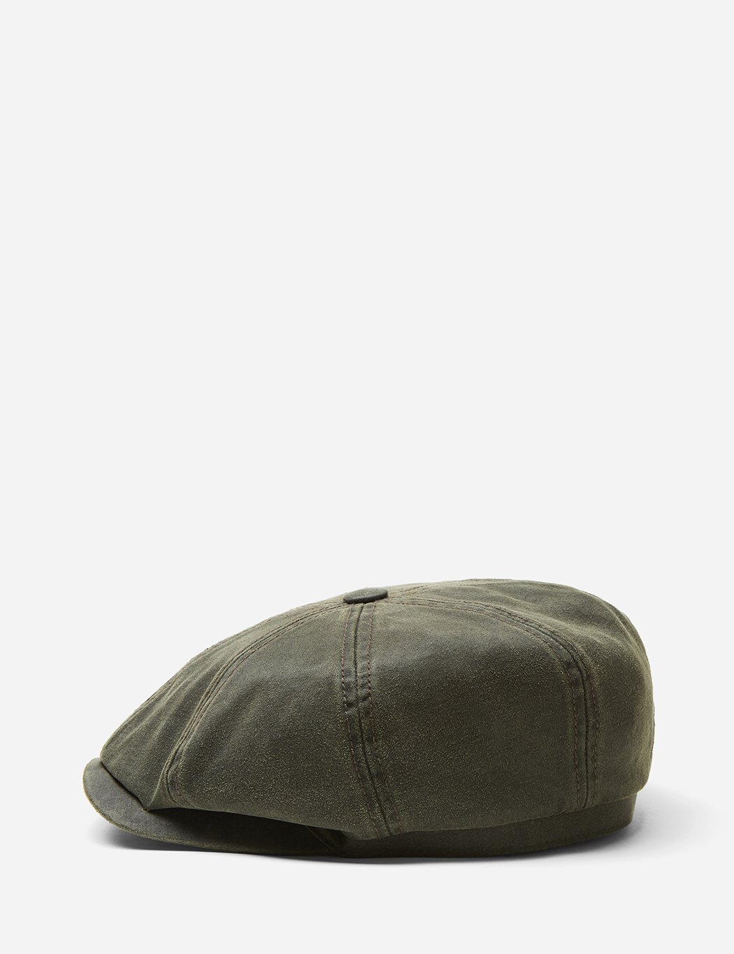 Stetson Hatteras Newsboy Cap (Waxed Cotton) Olive Green Garmentory