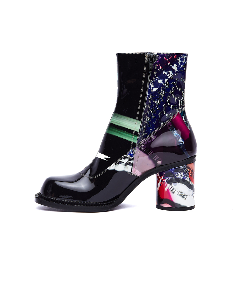 ショートブーツ・ブーティ MAISON MARGIELA Boots Women Fabric Pink/Flamingo Maison Margiela Flamingo Printed Ankle Boots - Multicolor