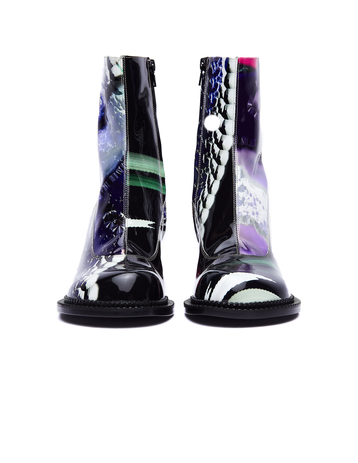 ショートブーツ・ブーティ MAISON MARGIELA Boots Women Fabric Pink/Flamingo Maison Margiela Flamingo Printed Ankle Boots - Multicolor