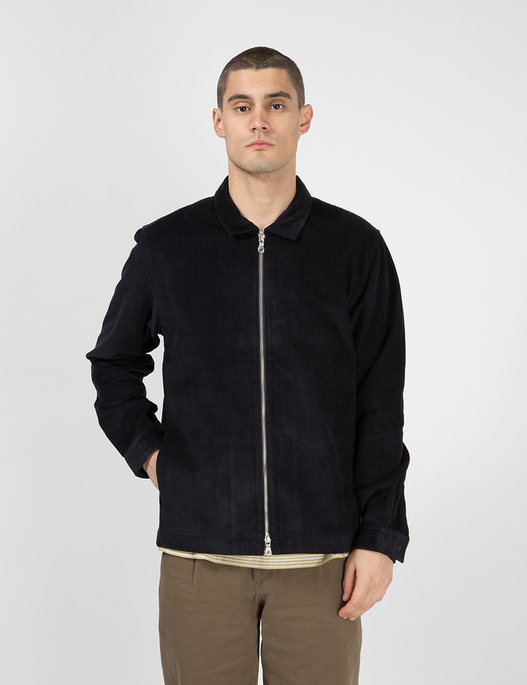 Folk Signal Cord Jacket - Charcoal Grey 