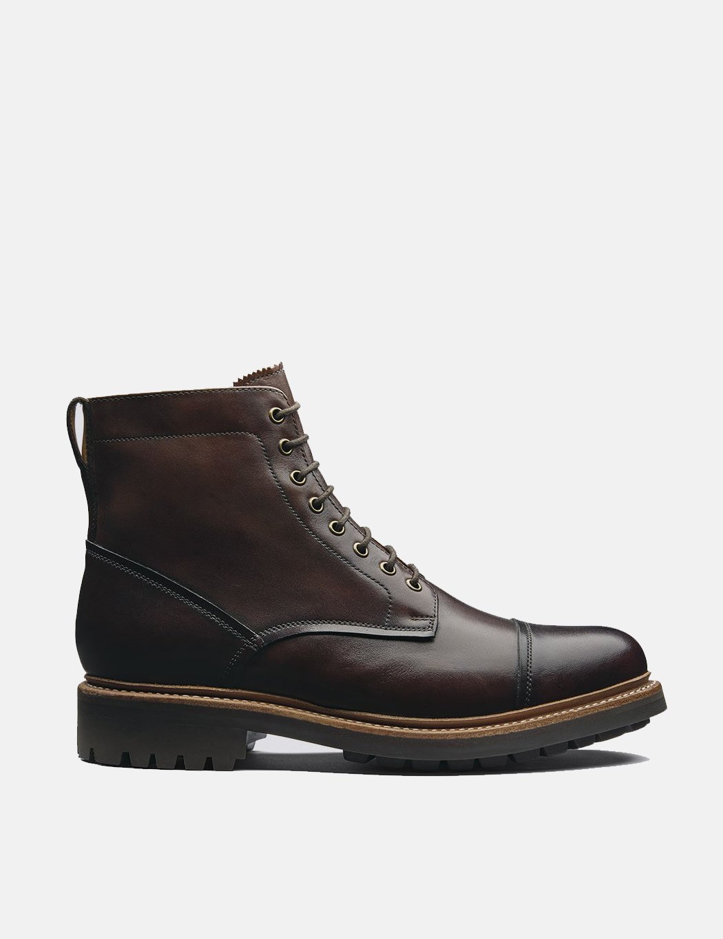 Grenson Joseph Leather Boots Dark Brown Garmentory