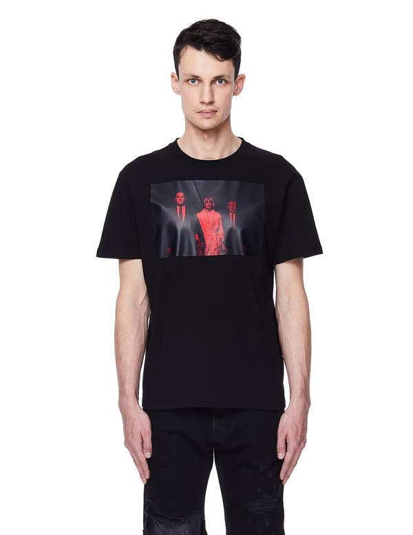 Raf Simons Twin Peaks Printed Cotton T-shirt - Black | Garmentory