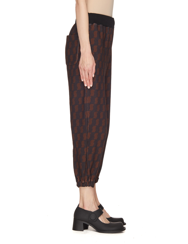 Undercover All Over Printed Cotton Sweatpants - Brown Undercover All Over Printed Cotton Sweatpants - Brown