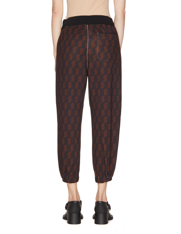 Undercover All Over Printed Cotton Sweatpants - Brown Undercover All Over Printed Cotton Sweatpants - Brown