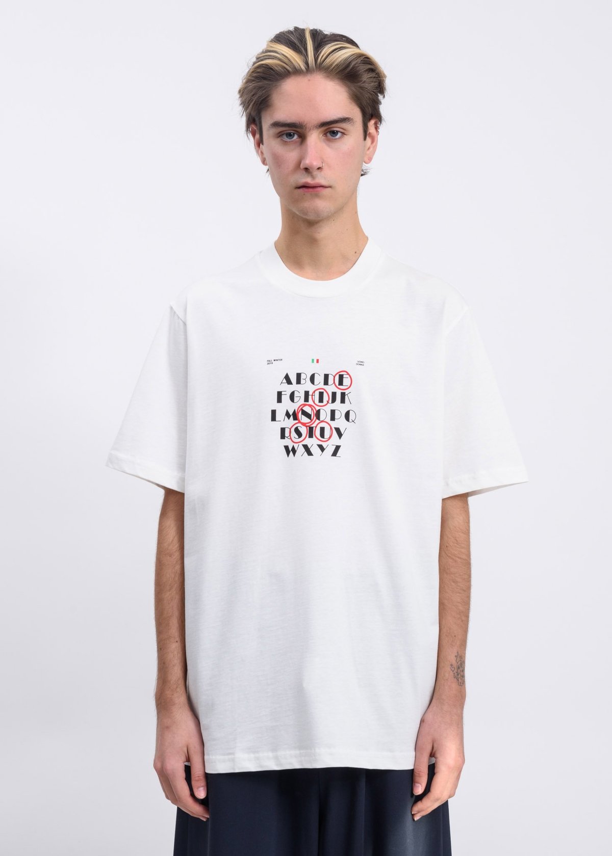 Sunnei Alphabet Print T-Shirt - White  - Image 1 of 4