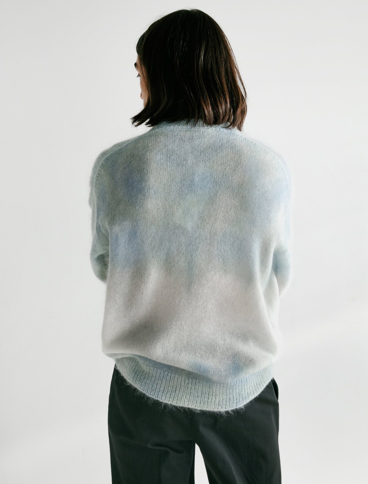 Auralee Super Kid Mohair Knit Pullover - Tie Dye | Garmentory