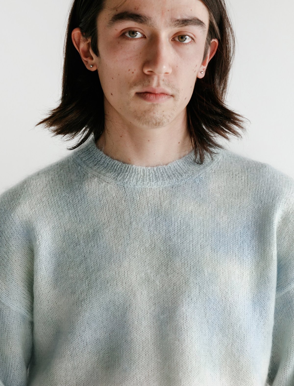 トップス AURALEE SUPER KID MOHAIR TIE DYE KNIT AURALEE SUPER KID MOHAIR TIE DIE KNIT P/O A9A