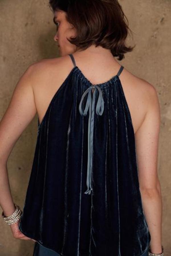 Velvet Aleaha silk velvet Halter - black Velvet Aleaha silk velvet Halter - black