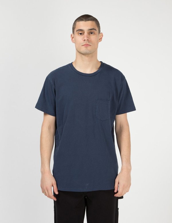 Velva Sheen Pigment Dyed USA Made T shirt - Navy Blue Velva Sheen Pigment Dyed USA Made T shirt - Navy Blue