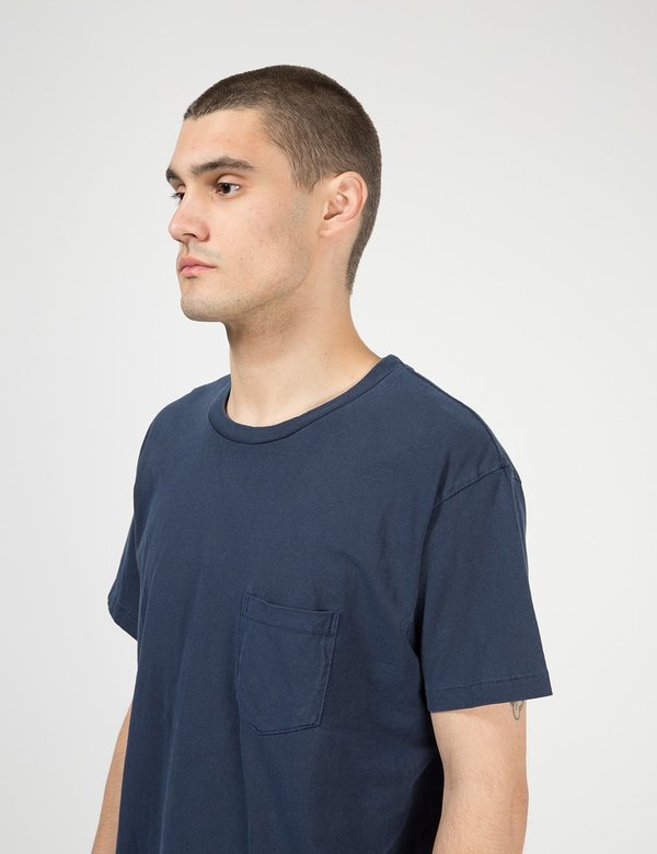 Velva Sheen Pigment Dyed USA Made T shirt - Navy Blue Velva Sheen Pigment Dyed USA Made T shirt - Navy Blue