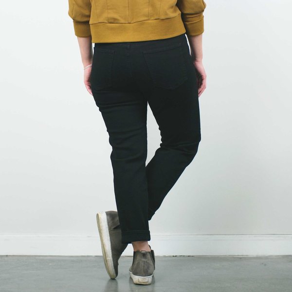 Father's Daughter LA Ally High Rise Tapered Crop Jean - Black Father's Daughter LA Ally High Rise Tapered Crop Jean - Black