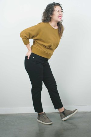 Father's Daughter LA Ally High Rise Tapered Crop Jean - Black Father's Daughter LA Ally High Rise Tapered Crop Jean - Black