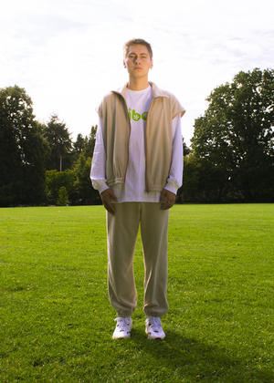 unisex Folk Fortune Oversized Eco fleece Vest - Cream unisex Folk Fortune Oversized Eco fleece Vest - Cream