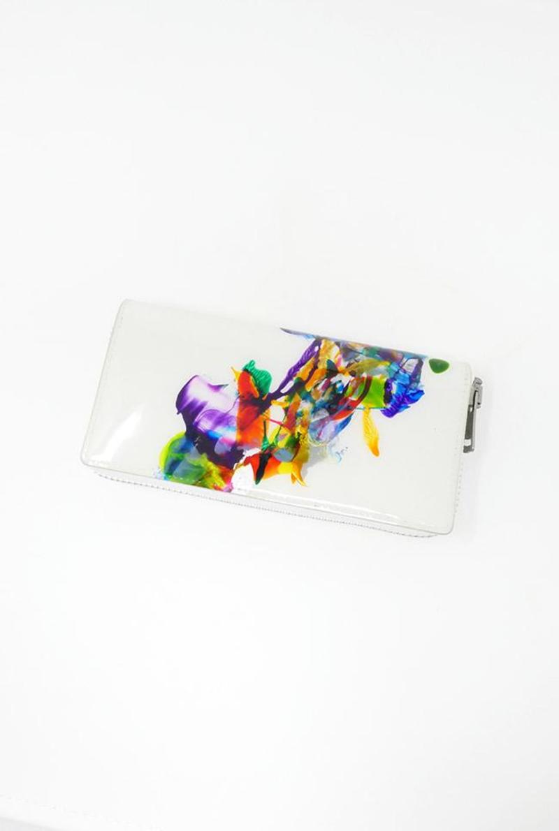 Macromauro Large Paint Wallet - White Multi | Garmentory