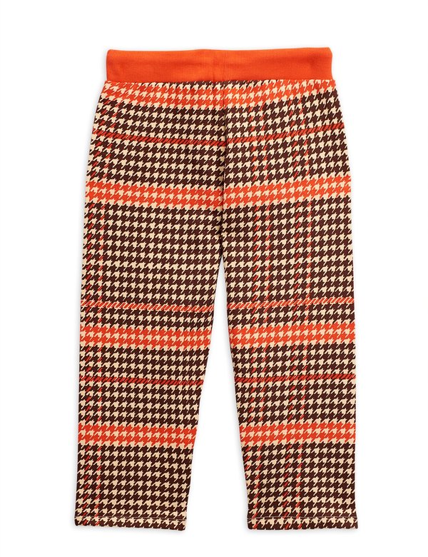 kids mini rodini houndstooth sweatpants - red kids mini rodini houndstooth sweatpants - red