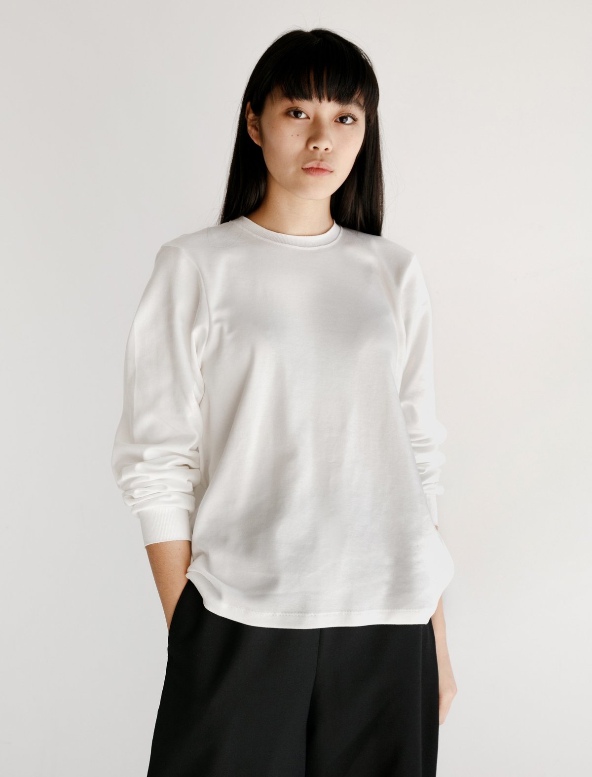 Camiel Fortgens Tailored Long Sleeve Tee - White | Garmentory