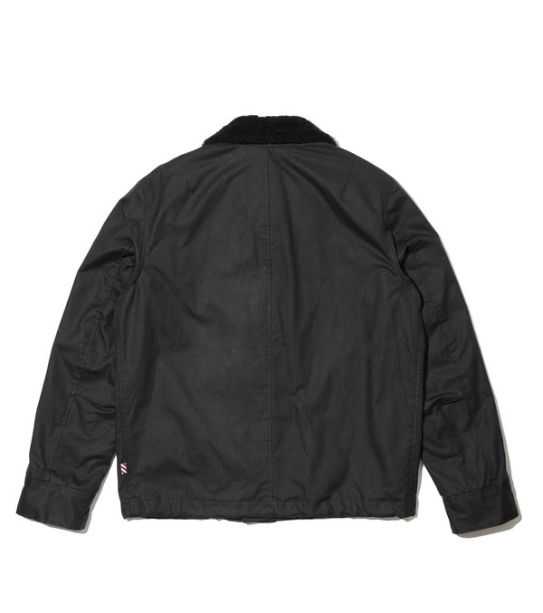 Freemans Sporting Club Deck Waxed Cotton Jacket - Black | Garmentory
