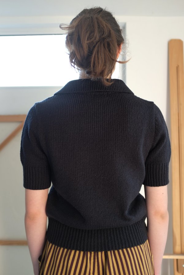Beklina Knit Polo - Licorice Beklina Knit Polo - Licorice
