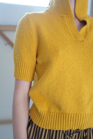Beklina Knit Polo - Turmeric Beklina Knit Polo - Turmeric