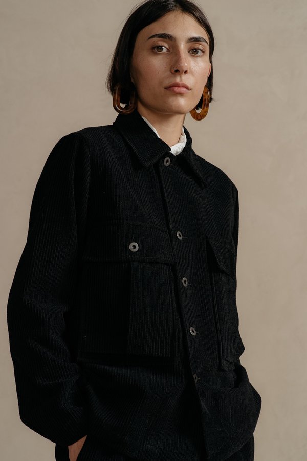 Men's Evan Kinori BLACK BELLOW POCKET JACKET | Garmentory Men's Evan Kinori BLACK BELLOW POCKET JACKET | Garmentory