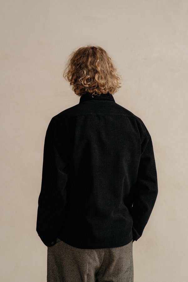 Men's Evan Kinori BLACK BELLOW POCKET JACKET | Garmentory