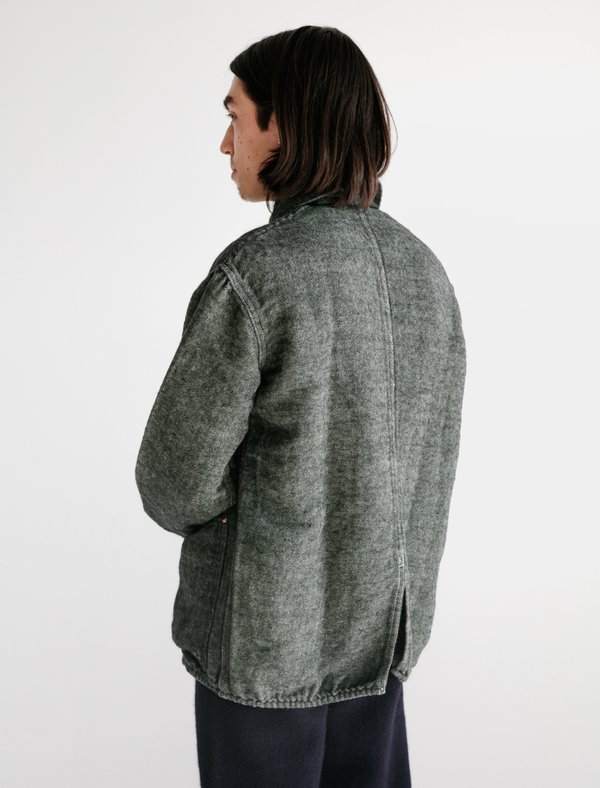 Tender 962 Cook's Cotton Mohair Coat - Viridian/Black | Garmentory