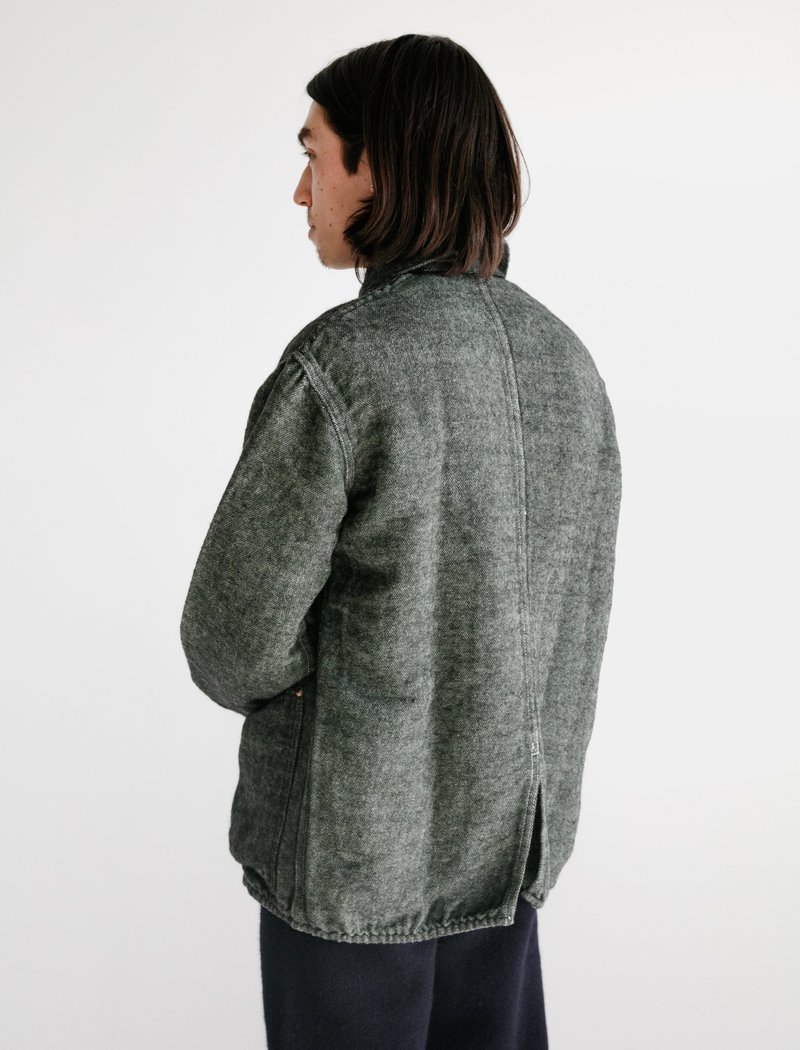Tender 962 Cook's Cotton Mohair Coat - Viridian/Black