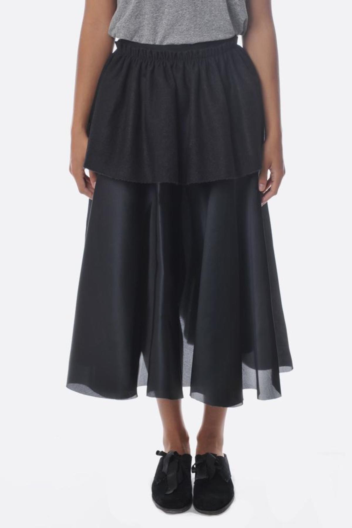 Louiza Babouryan Wool Peplum Belt - Black - Image 1 of 6