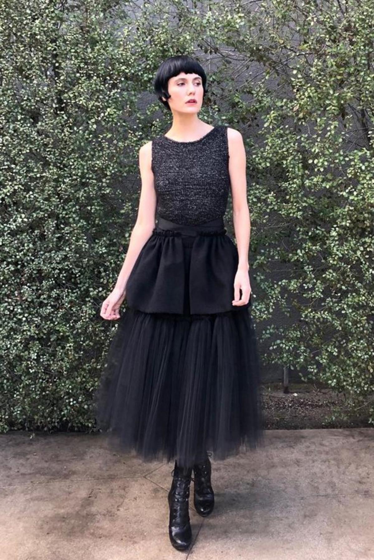 Louiza Babouryan Wool Peplum Belt - Black - Image 3 of 6