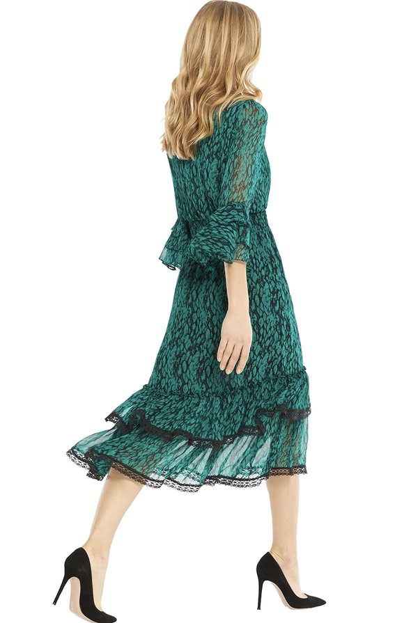 misa los angeles green dress ESMERALDA DRESS