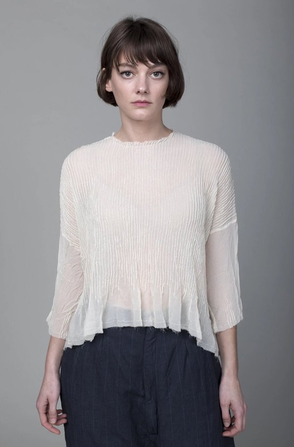 Sula Clothing LTD. Pleated Blouse - Swan