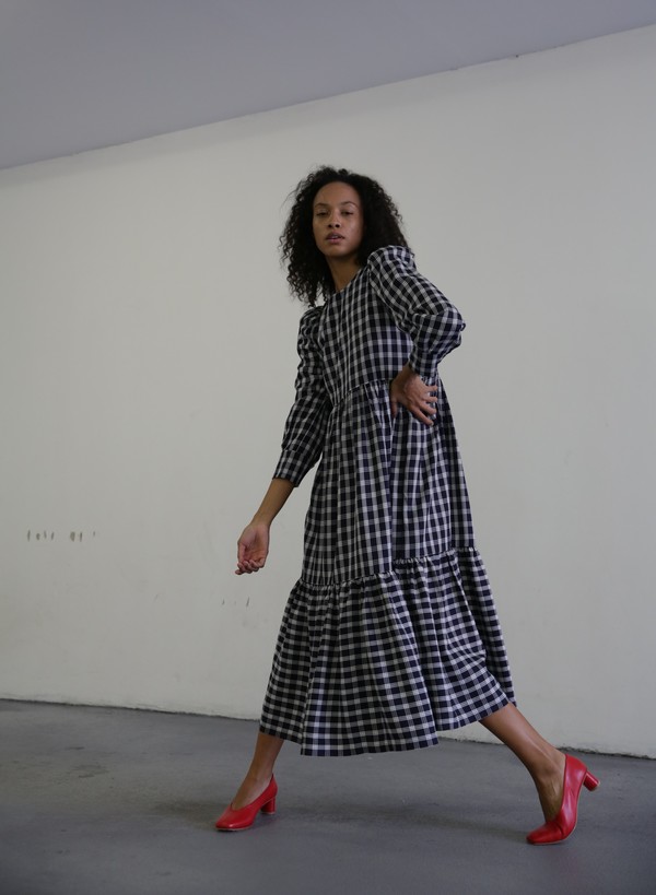 MR. LARKIN MAY PLAID DRESS - NAVY PLAID MR. LARKIN MAY PLAID DRESS - NAVY PLAID