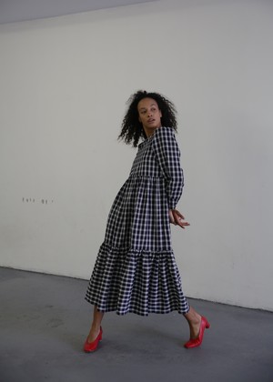MR. LARKIN MAY PLAID DRESS - NAVY PLAID MR. LARKIN MAY PLAID DRESS - NAVY PLAID