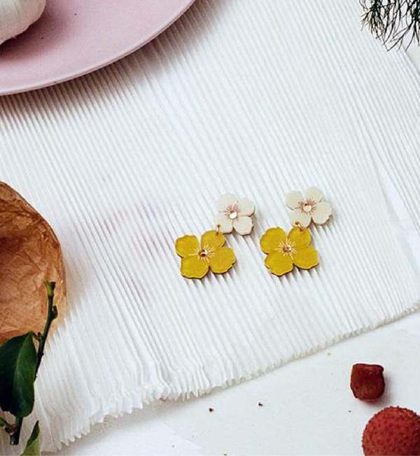 Matter Matters Gallery Poppy Earrings - Yellow Matter Matters Gallery Poppy Earrings - Yellow