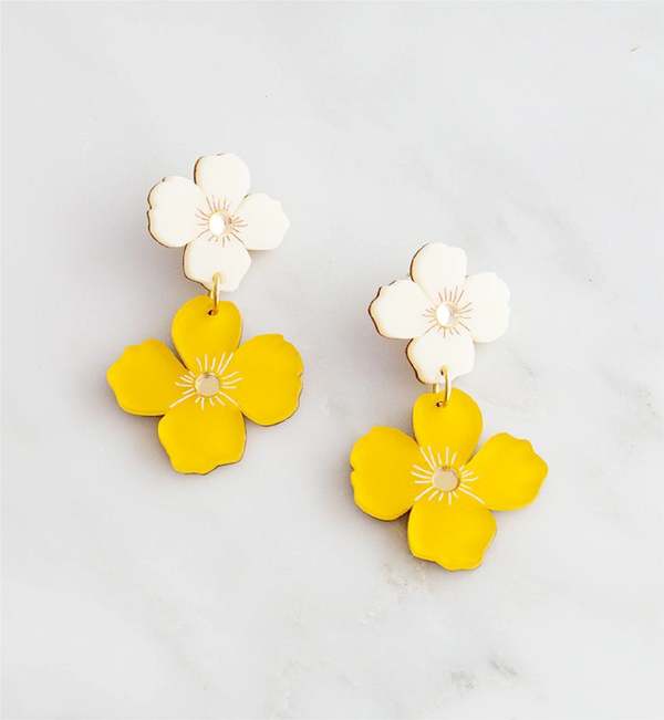 Matter Matters Gallery Poppy Earrings - Yellow Matter Matters Gallery Poppy Earrings - Yellow