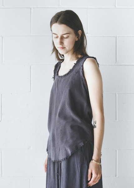 Black Crane Center Seam Tank in Midnight Black Crane Center Seam Tank in Midnight