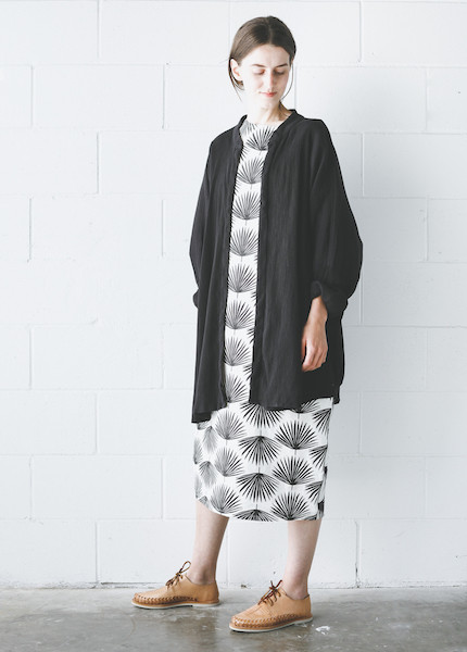 Black Crane Square Shirt in Black Black Crane Square Shirt in Black