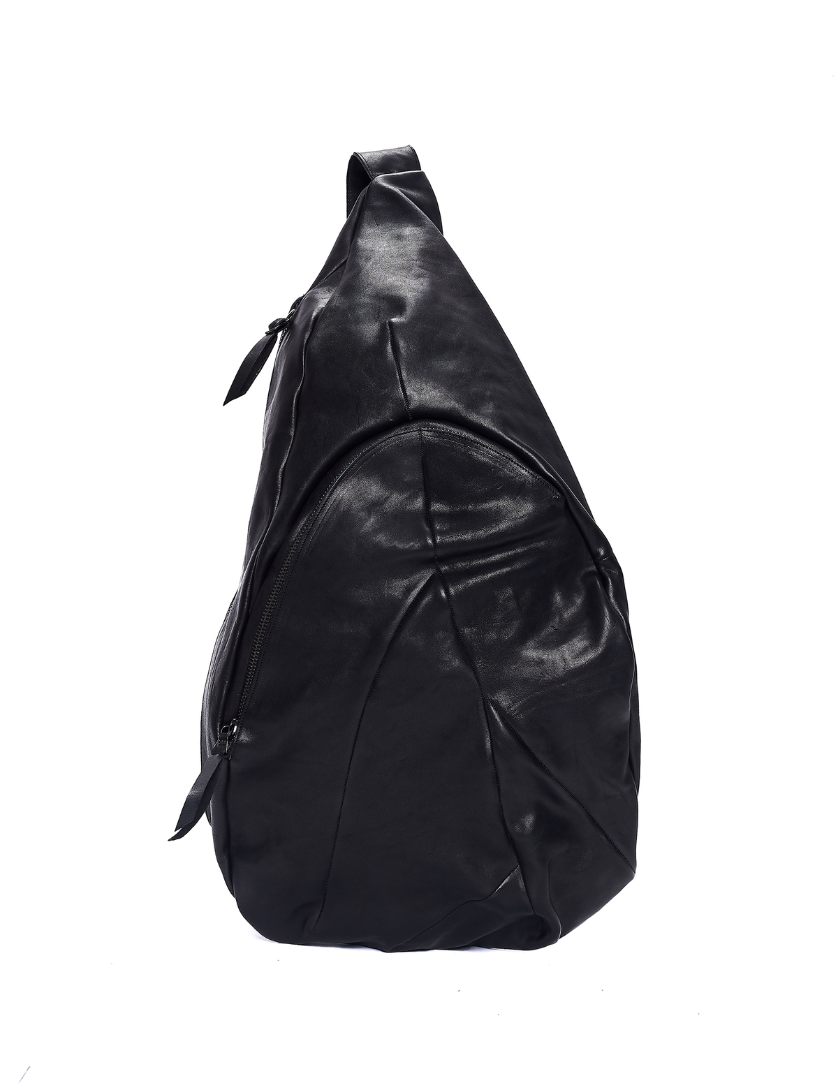 Leon Emanuel Blanck Leather Single Strap Backpack - Black | Garmentory
