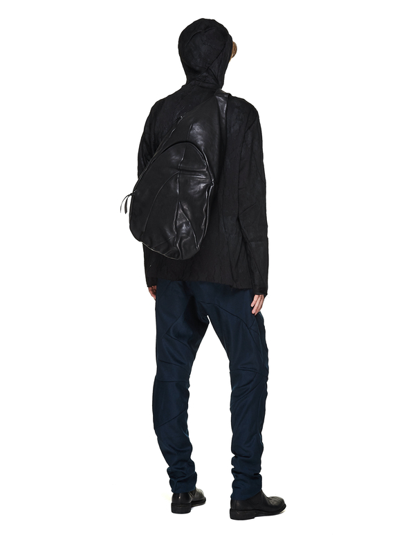 Leon Emanuel Blanck Leather Single Strap Backpack - Black | Garmentory
