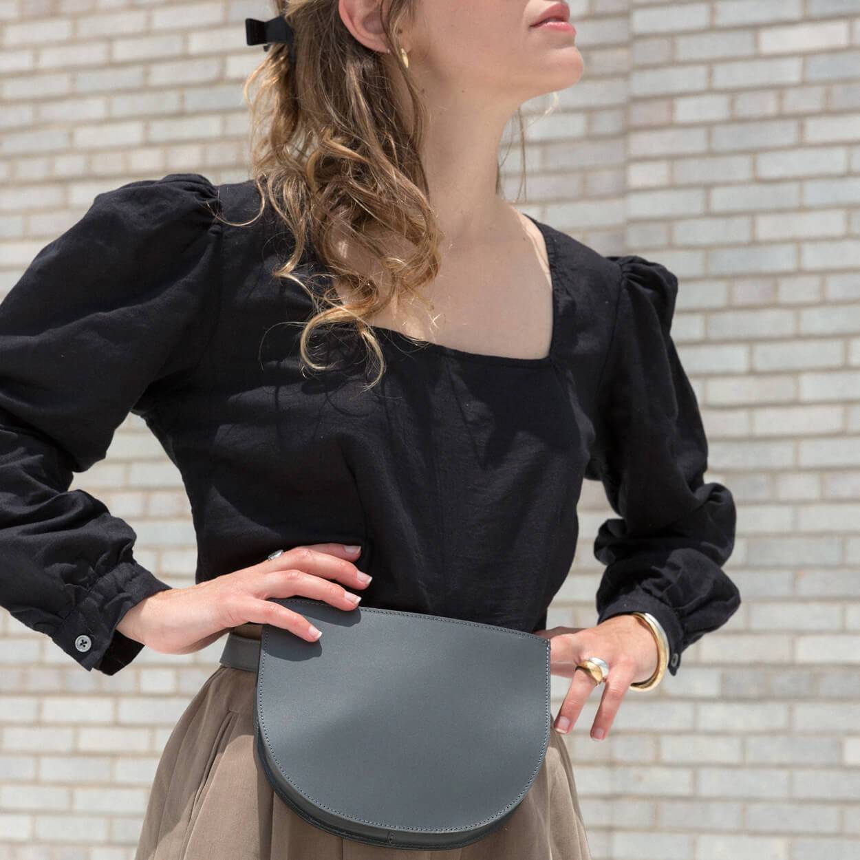 Minor History Crescent Belt Bag Black Garmentory